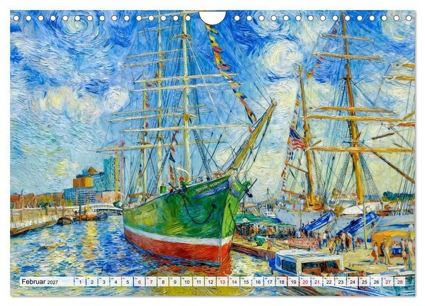 Produktbild: Nordische Impressionen - K&uuml;sten, St&auml;dte und Wasserwege (Wandkalender 2027 DIN A4 quer), CALVENDO Monatskalender