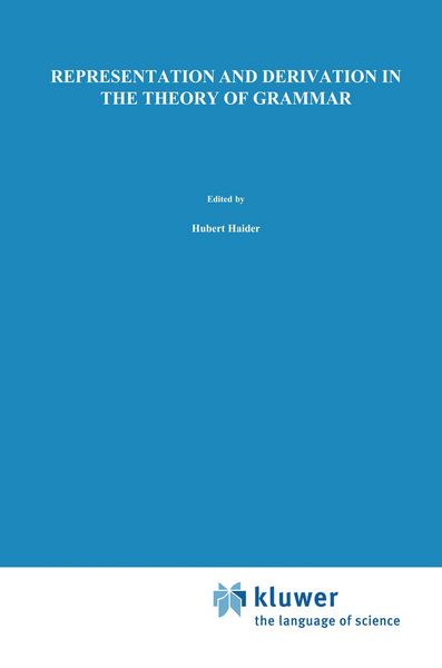 Produktbild: Representation and Derivation in the Theory of Grammar