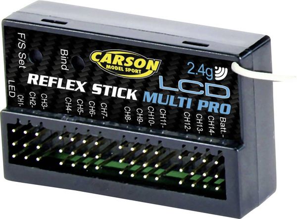 Carson Modellsport Reflex Stick Multi Pro LCD 14-Kanal Empfänger 2,4GHz