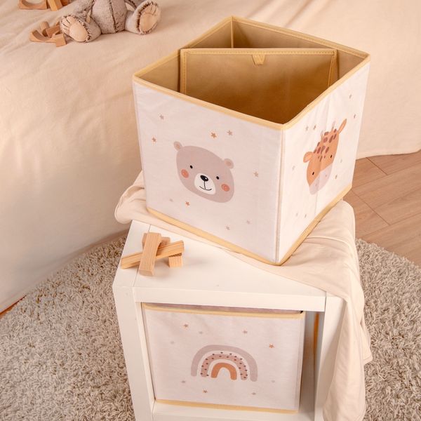 Klaus Hering 8585203196 - babybest® Aufbewahrungsbox, Little friends , 30x30x30 cm