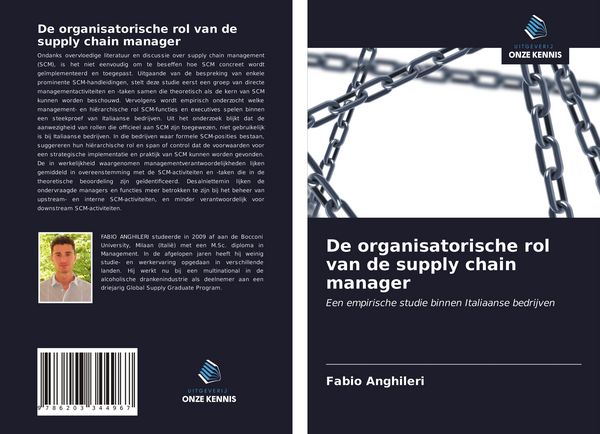 Produktbild: De organisatorische rol van de supply chain manager