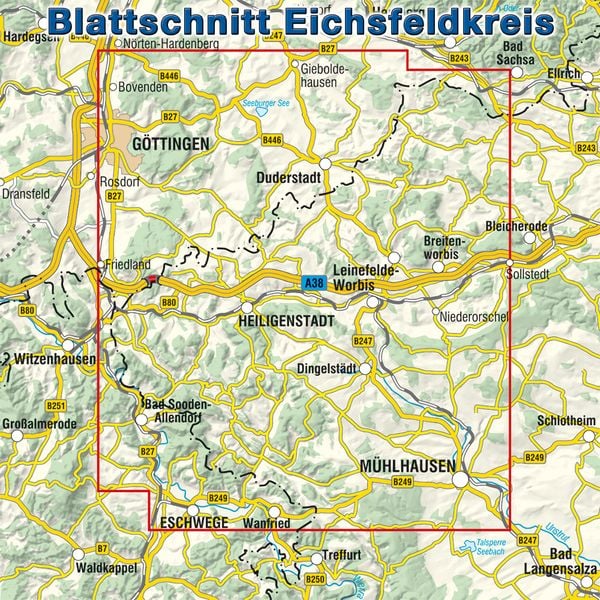 Karte Vom Eichsfeld