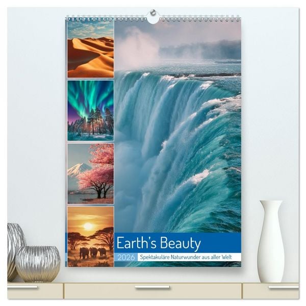 Earth’s Beauty (hochwertiger Premium Wandkalender 2026 DIN A2 hoch), Kunstdruck in Hochglanz