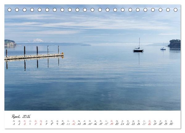 Produktbild: Eine Reise nach Seattle (Tischkalender 2026 DIN A5 quer), CALVENDO Monatskalender