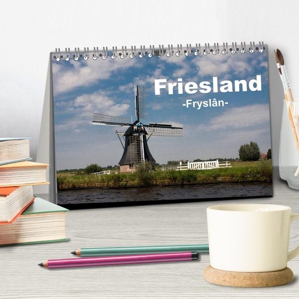 Produktbild: Friesland - Fryslan (Tischkalender 2026 DIN A5 quer), CALVENDO Monatskalender