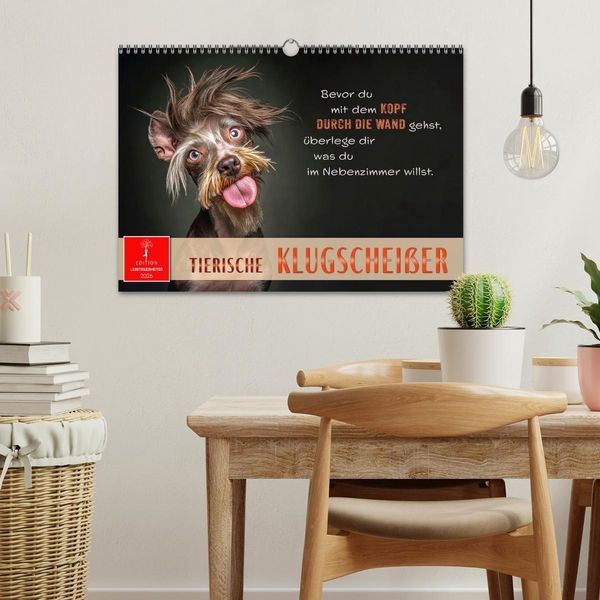 Produktbild: Tierische Klugschei&szlig;er (Wandkalender 2026 DIN A3 quer), CALVENDO Monatskalender