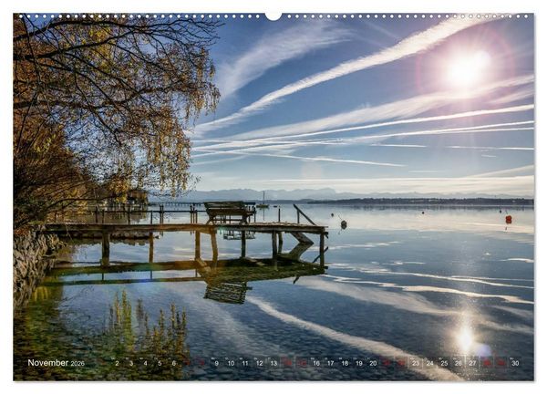 Produktbild: F&uuml;nf-Seen-Land (hochwertiger Premium Wandkalender 2026 DIN A2 quer), Kunstdruck in Hochglanz