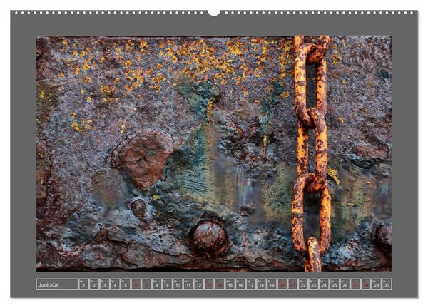 Produktbild: Rost - &Auml;sthetik der Verg&auml;nglichkeit (hochwertiger Premium Wandkalender 2026 DIN A2 quer), Kunstdruck in Hochglanz