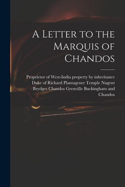 Produktbild: A Letter to the Marquis of Chandos