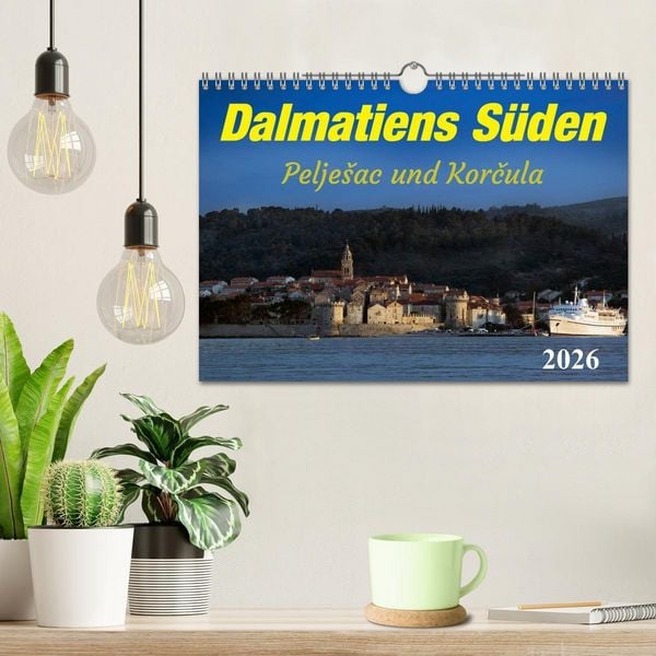 Produktbild: Dalmatiens S&uuml;den, Peljesac und Korcula (Wandkalender 2026 DIN A4 quer), CALVENDO Monatskalender