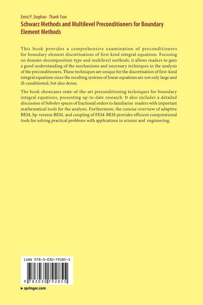 Produktbild: Schwarz Methods and Multilevel Preconditioners for Boundary Element Methods