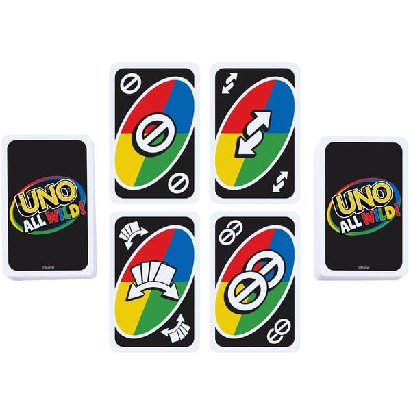 Produktbild: Mattel Games UNO All Wild, Kartenspiel, Familienspiel