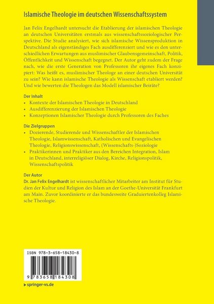 Produktbild: Islamische Theologie im deutschen Wissenschaftssystem