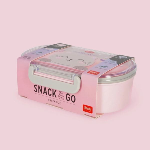Produktbild: Legami Brotdose - Snack & Go - Kitty - 500ml