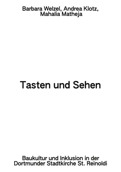 Produktbild: Tasten und Sehen