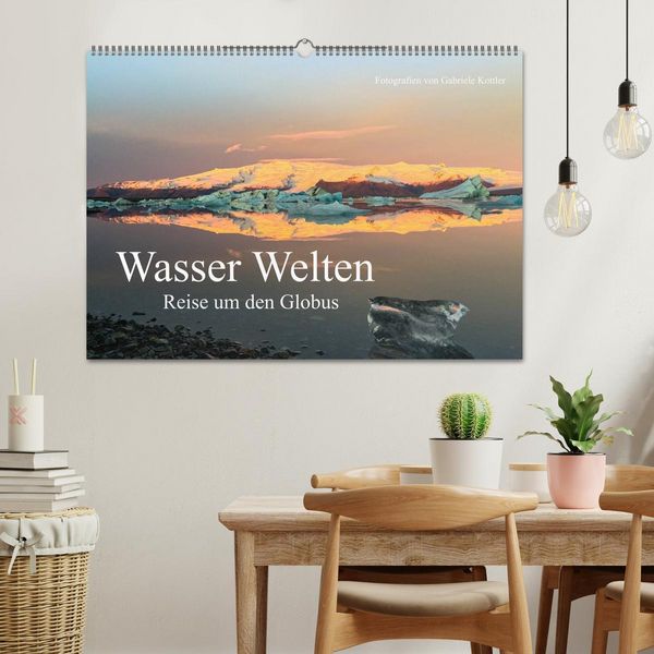 Produktbild: Wasser Welten - Reise um den Globus (Wandkalender 2026 DIN A2 quer), CALVENDO Monatskalender