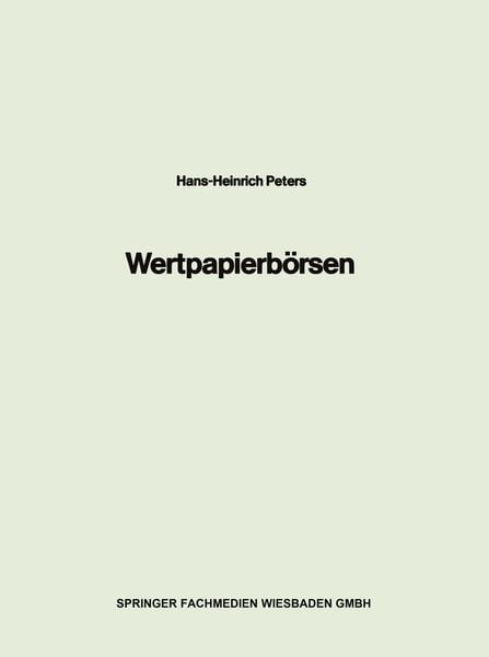 Produktbild: Wertpapierb&ouml;rsen