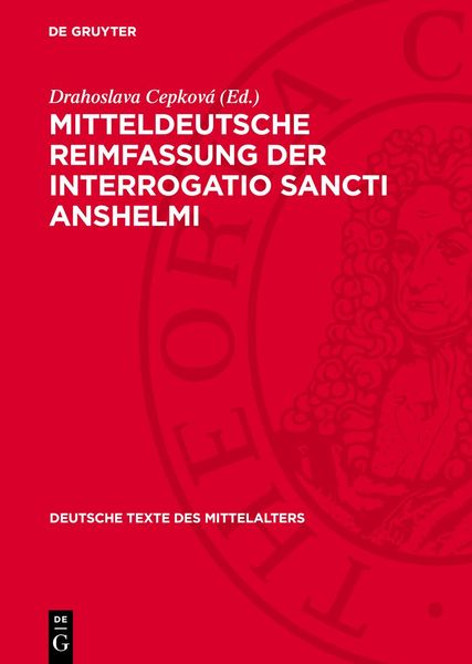 Produktbild: Mitteldeutsche Reimfassung der Interrogatio Sancti Anshelmi
