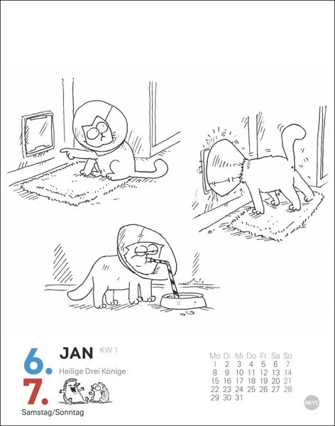 Simons Katze Tagesabreißkalender 2024