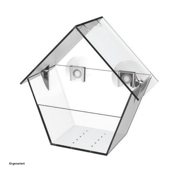 Produktbild: HTI-Living Vogelfutterhaus Nessa transparent 1-teilig Vogelfutterhaus Nessa transparent 1-teilig