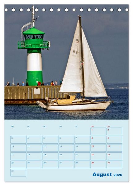 Produktbild: Priwall bei Travem&uuml;nde &ndash; Terminplaner (Tischkalender 2026 DIN A5 hoch), CALVENDO Monatskalender