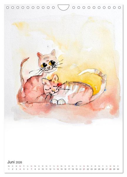 Produktbild: CATS - silent moments, besinnliche Momente (Wandkalender 2026 DIN A4 hoch), CALVENDO Monatskalender