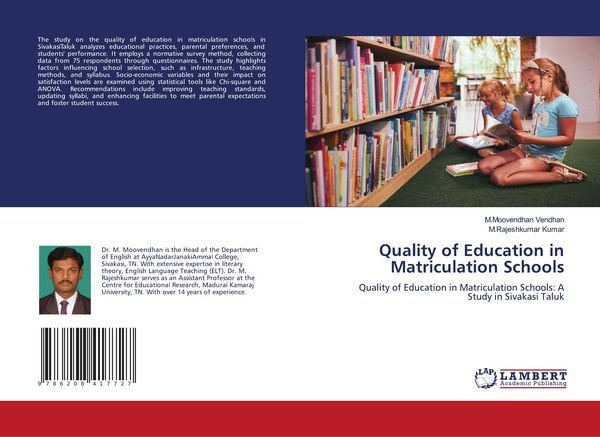 Produktbild: Quality of Education in Matriculation Schools