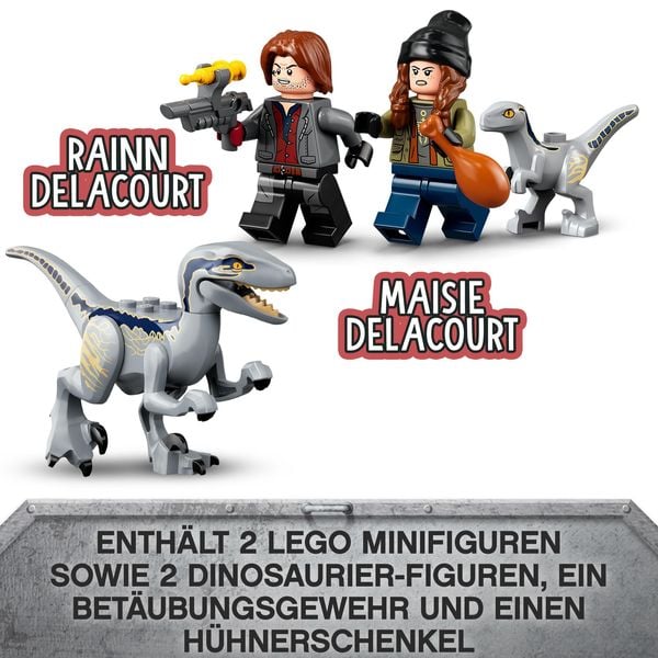 LEGO® Jurassic World: Blue & Beta in der Velociraptor-Falle (76946