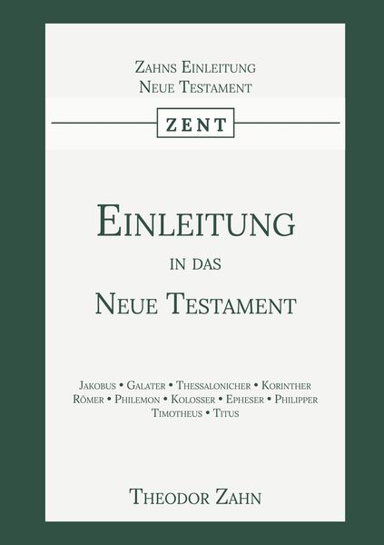 Produktbild: Einleitung in das Neue Testament