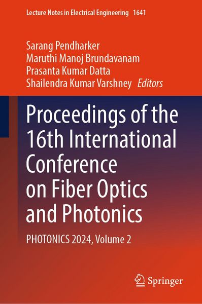 Produktbild: Proceedings of the 16th International Conference on Fiber Optics and Photonics