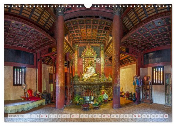 Produktbild: BUDDHA - Buddhistische Tempel in Nordthailand (Wandkalender 2026 DIN A3 quer), CALVENDO Monatskalender