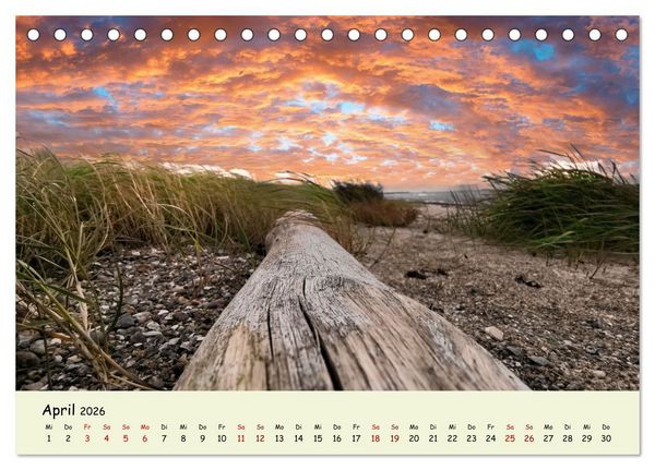 Produktbild: Unterwegs in D&auml;nemark von der Nordsee bis zur Ostsee (Tischkalender 2026 DIN A5 quer), CALVENDO Monatskalender
