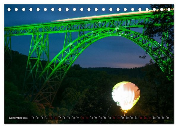 Produktbild: M&uuml;ngstener Br&uuml;cke - Stahlkonstruktion der Superlative (Tischkalender 2026 DIN A5 quer), CALVENDO Monatskalender