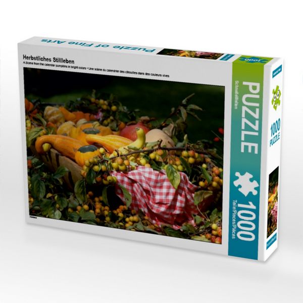 Produktbild: CALVENDO Puzzle Herbstliches Stillleben 1000 Teile Puzzle quer | 1000 Teile Lege-Gr&ouml;&szlig;e 64 &times; 48 cm Foto-Puzzle f&uuml;r gl&uuml;ckliche Stunden
