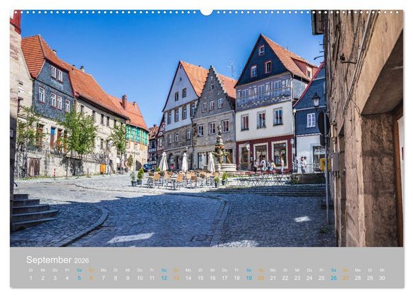 Produktbild: Kronach - drei Fl&uuml;sse und eine Festung (Wandkalender 2026 DIN A2 quer), CALVENDO Monatskalender