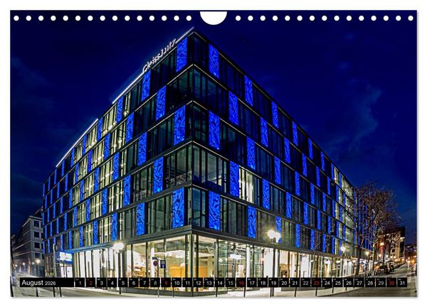 Produktbild: Stuttgart - Blue City Lights (Wandkalender 2026 DIN A4 quer), CALVENDO Monatskalender
