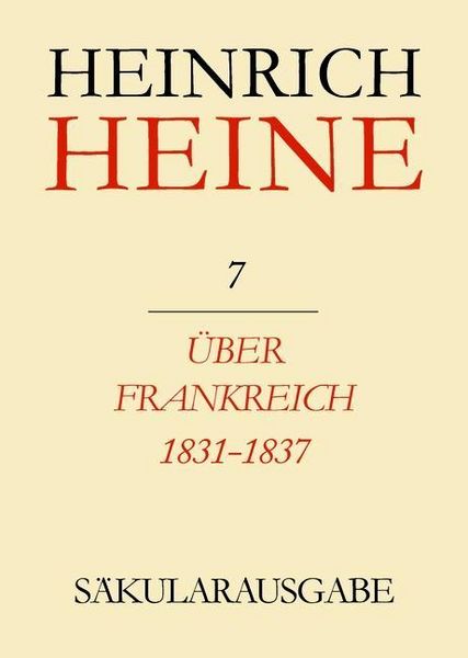 Produktbild: &Uuml;ber Frankreich 1831-1837. Berichte &uuml;ber Kunst und Politik