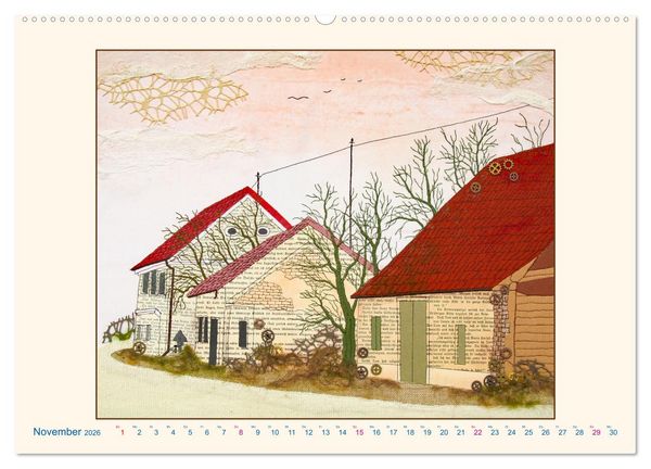 Produktbild: Wagramer Kellergassen (Wandkalender 2026 DIN A2 quer), CALVENDO Monatskalender