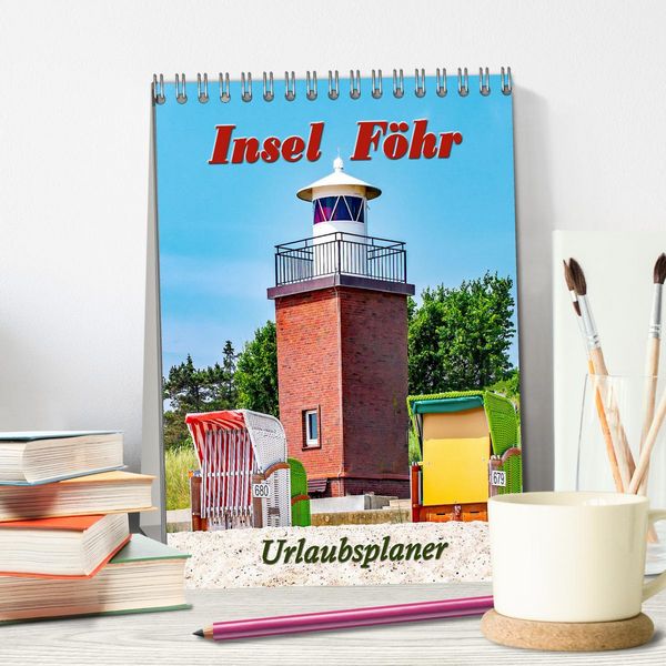 Produktbild: Insel F&ouml;hr - Urlaubsplaner (Tischkalender 2026 DIN A5 hoch), CALVENDO Monatskalender