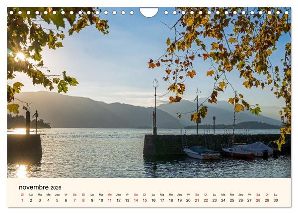 Produktbild: Coup d'&oelig;il sur le Lac Majeur (Calendrier mural 2026 DIN A4 vertical), CALVENDO calendrier mensuel