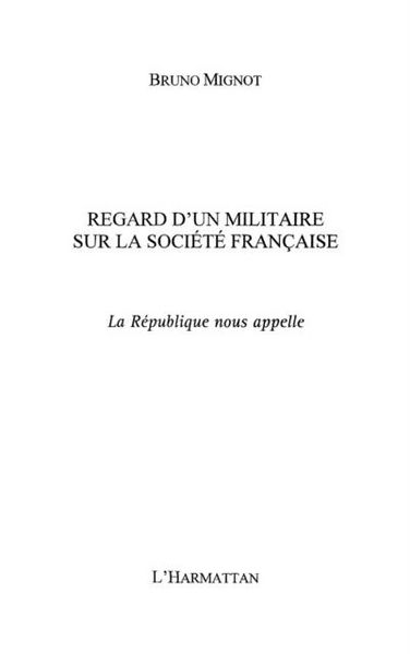 Produktbild: Regard d'un militaire sur la societe fra