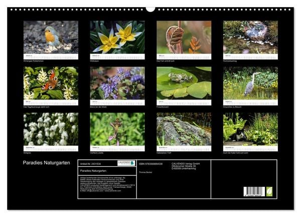 Produktbild: Paradies Naturgarten (Wandkalender 2027 DIN A2 quer), CALVENDO Monatskalender