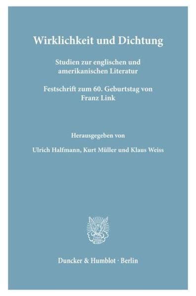 Wirklichkeit und Dichtung., Taschenbuch von , Duncker & Humblot, 9783428056194