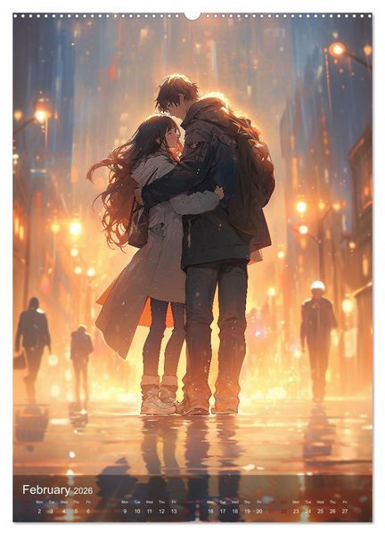 Produktbild: Her Love, His Life and Anime (High Quality Premium Wall Calendar 2026 DIN A2 portrait),CALVENDO 12 Month Wall Calendar