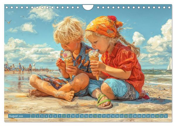 Produktbild: Am Wasser - Bei Sturm und Sonnenschein (Wandkalender 2026 DIN A4 quer), CALVENDO Monatskalender