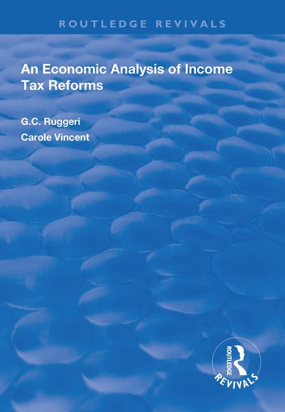 Produktbild: An Economic Analysis of Income Tax Reforms