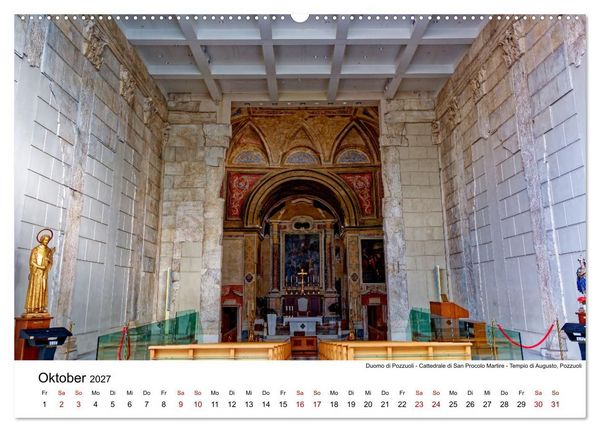 Produktbild: Historisches am Golf von Neapel (hochwertiger Premium Wandkalender 2027 DIN A2 quer), Kunstdruck in Hochglanz