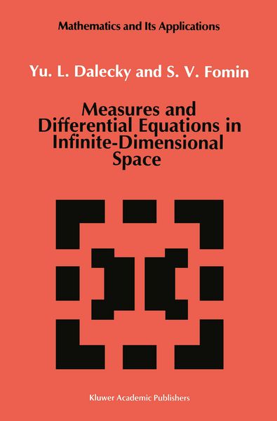 Produktbild: Measures and Differential Equations in Infinite-Dimensional Space