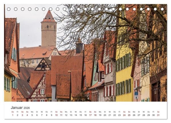 Produktbild: Franken - Malerische Orte und Landschaften (Tischkalender 2026 DIN A5 quer), CALVENDO Monatskalender