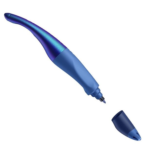 Produktbild: STABILO Tintenroller Linksh&auml;nder - EASYoriginal Holograph blau - Einzelstift - Schreibfarbe blau (l&ouml;schbar)